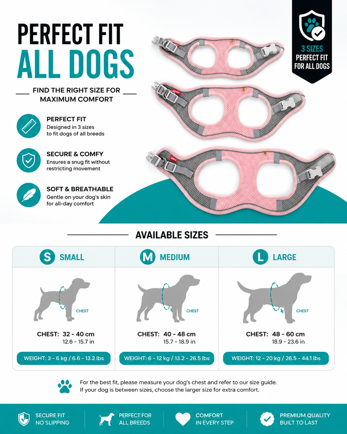 Comfy Control Pet Harness Set